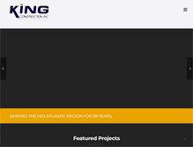 Tablet Screenshot of kingconstructioninc.com